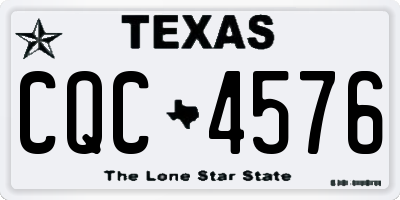 TX license plate CQC4576