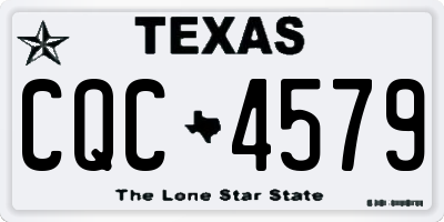 TX license plate CQC4579