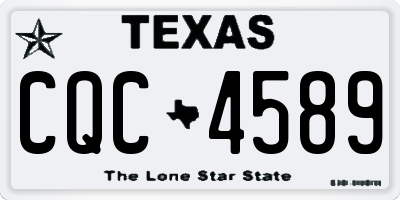 TX license plate CQC4589