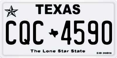 TX license plate CQC4590