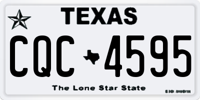 TX license plate CQC4595
