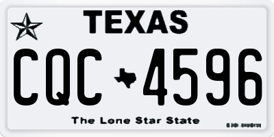 TX license plate CQC4596