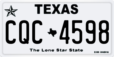 TX license plate CQC4598