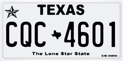 TX license plate CQC4601