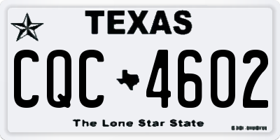 TX license plate CQC4602