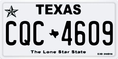 TX license plate CQC4609