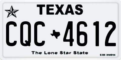 TX license plate CQC4612