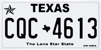 TX license plate CQC4613