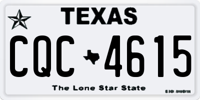 TX license plate CQC4615
