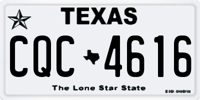 TX license plate CQC4616