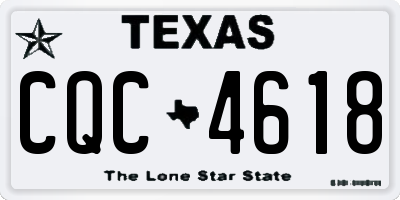 TX license plate CQC4618