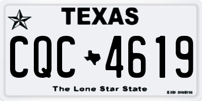 TX license plate CQC4619