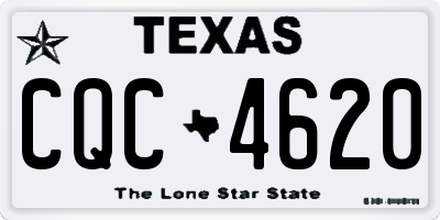 TX license plate CQC4620