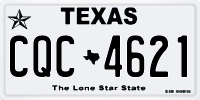 TX license plate CQC4621