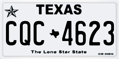 TX license plate CQC4623