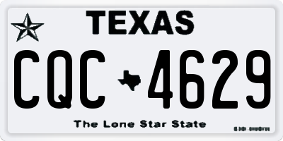 TX license plate CQC4629