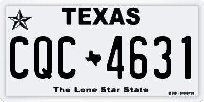 TX license plate CQC4631