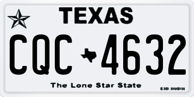 TX license plate CQC4632