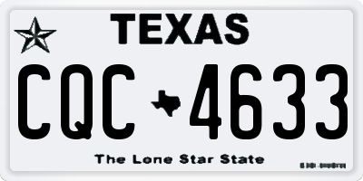 TX license plate CQC4633