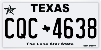 TX license plate CQC4638