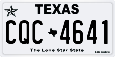 TX license plate CQC4641