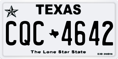 TX license plate CQC4642