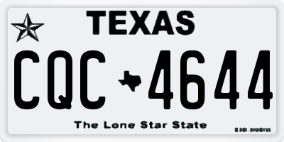 TX license plate CQC4644