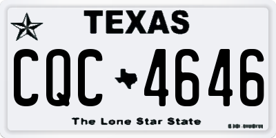TX license plate CQC4646