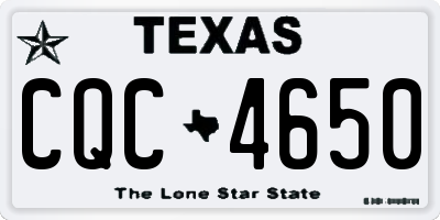 TX license plate CQC4650