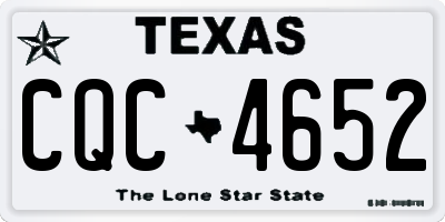TX license plate CQC4652