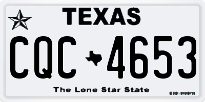 TX license plate CQC4653