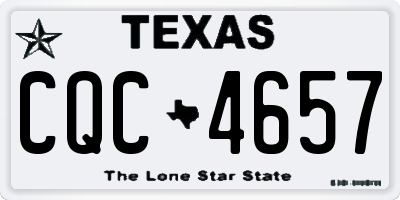 TX license plate CQC4657