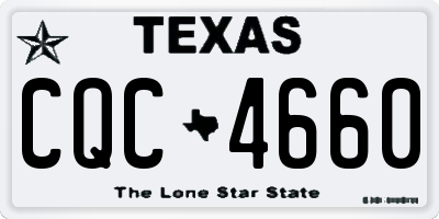 TX license plate CQC4660