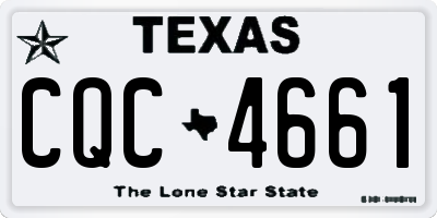 TX license plate CQC4661