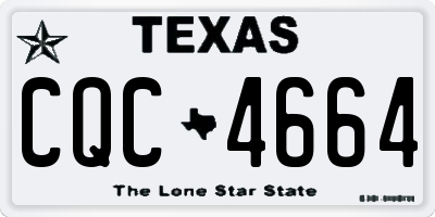TX license plate CQC4664
