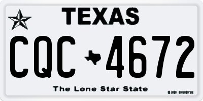 TX license plate CQC4672