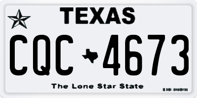 TX license plate CQC4673
