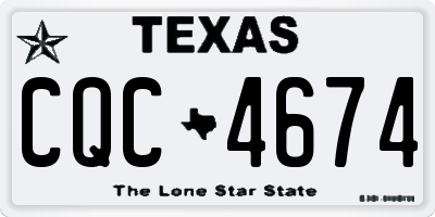 TX license plate CQC4674