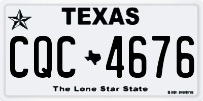 TX license plate CQC4676