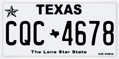 TX license plate CQC4678