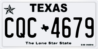 TX license plate CQC4679