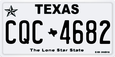TX license plate CQC4682