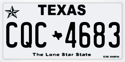 TX license plate CQC4683