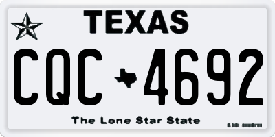 TX license plate CQC4692