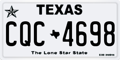 TX license plate CQC4698