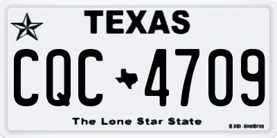 TX license plate CQC4709