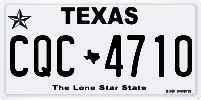 TX license plate CQC4710