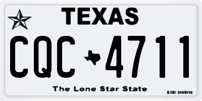 TX license plate CQC4711