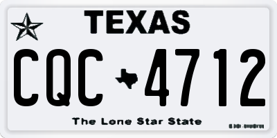 TX license plate CQC4712