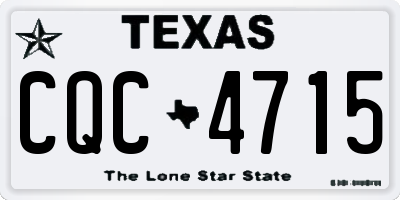 TX license plate CQC4715